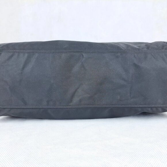 Authentic PRADA Vintage Nylon Tessuto Leather Shoulder Tote Hand Bag Black - Picture 7 of 14